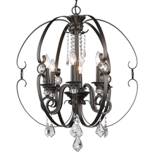 Golden Canada 1323-6 EBB - Ella 6 Light Chandelier in Brushed Etruscan Bronze