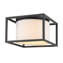 Golden Canada 2243-FM BLK-MWS - Manhattan Flush Mount in Matte Black