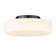 Golden Canada 3136-FM BLK-OP - Toli BLK Flush Mount in Matte Black with Opal Glass Shade