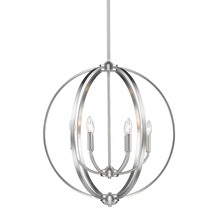 Golden Canada 3167-6 PW - Colson PW 6 Light Chandelier in Pewter