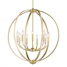 Golden Canada 3167-9 OG - Colson OG 9 Light Chandelier in Olympic Gold