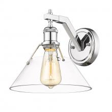 Golden Canada 3306-1W CH-CLR - Orwell CH 1 Light Wall Sconce in Chrome with Clear Glass