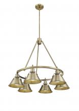 Golden Canada 3306-6 AB-AB - Orwell 6-Light Chandelier in Aged Brass