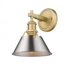 Golden Canada 3306-BA1 BCB-PW - Orwell BCB 1 Light Bath Vanity in Brushed Champagne Bronze with Pewter shade