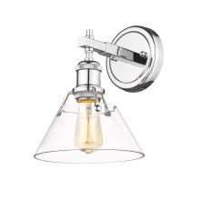 Golden Canada 3306-BA1 CH-CLR - Orwell CH 1 Light Bath Vanity in Chrome with Clear Glass