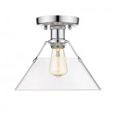 Golden Canada 3306-FM CH-CLR - Orwell CH Flush Mount in Chrome with Clear Glass