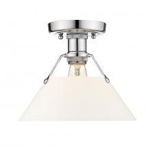 Golden Canada 3306-FM CH-OP - Orwell CH Flush Mount in Chrome with Opal Glass