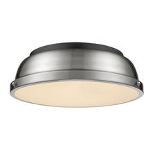 Golden Canada 3602-14 BLK-PW - Duncan 14" Flush Mount