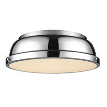 Golden Canada 3602-14 PW-CH - Duncan 14" Flush Mount