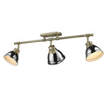 Golden Canada 3602-3SF AB-CH - Duncan Semi-Flush - Track Light