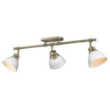 Golden Canada 3602-3SF AB-WHT - Duncan Semi-Flush - Track Light