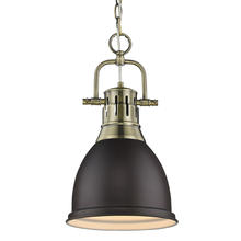 Golden Canada 3602-S AB-RBZ - Duncan Small Pendant with Chain