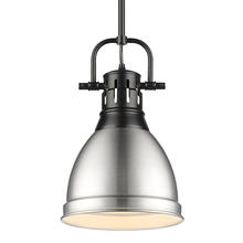 Golden Canada 3604-S BLK-PW - Duncan Small Pendant with Rod