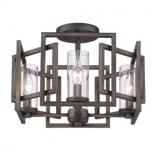 Golden Canada 6068-FM GMT - Marco Flush Mount in Gunmetal Bronze