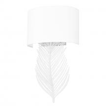 Golden Canada 6930-WSC WHT-MWS - Cay WHT 2 Light Wall Sconce in Matte White with Modern White Shade