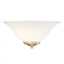 Golden Canada 8355 BCB - Multi-Family 1 Light Wall Sconce in Brushed Champagne Bronze with Opal Glass Shade