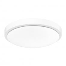 Golden Canada 9128-FM13 WHT-OP - Gabi WHT Flush Mount in Matte White with Opal Shade