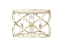 Golden Canada 0890-FM AI - Alcott 2 Light Flush Mount in Antique Ivory with No Shade