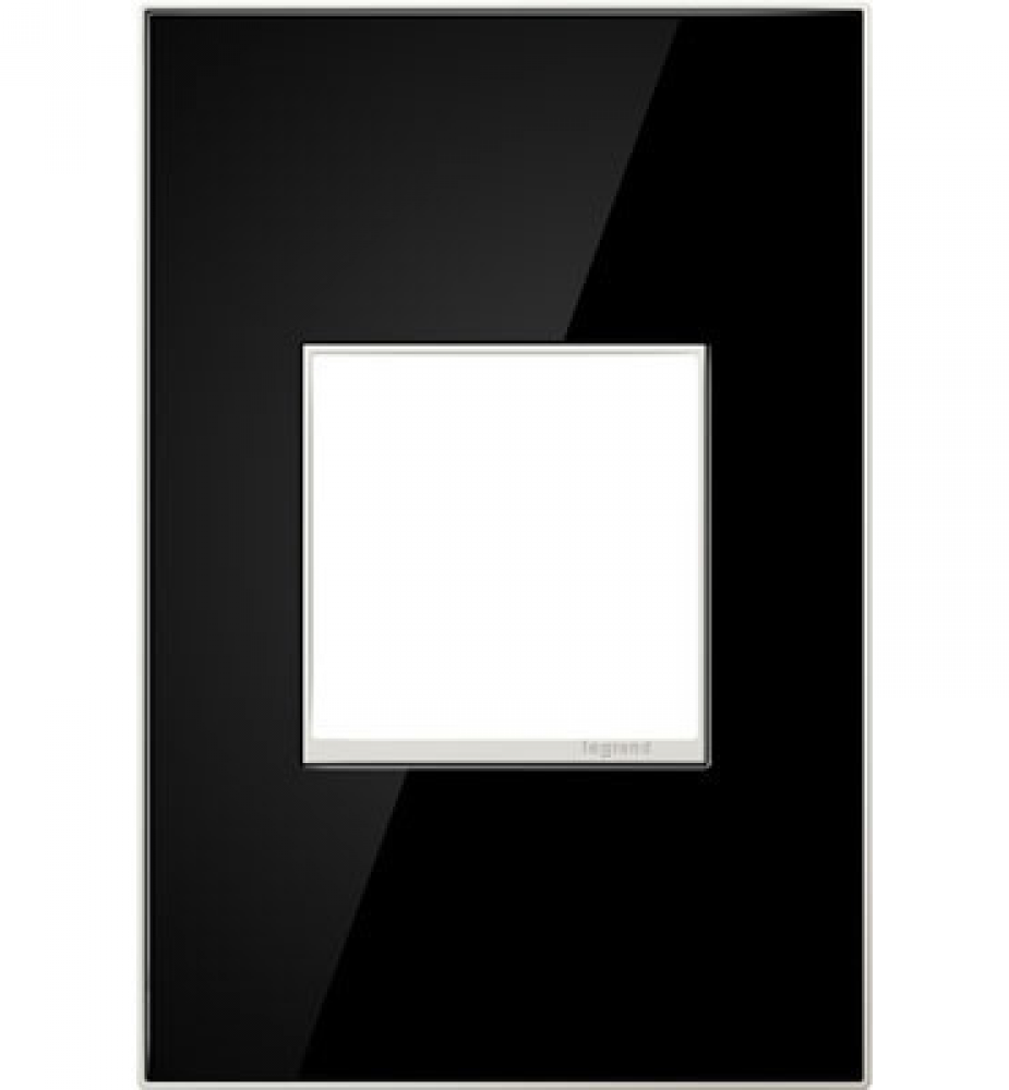 Mirror Black, 1-Gang Wall Plate