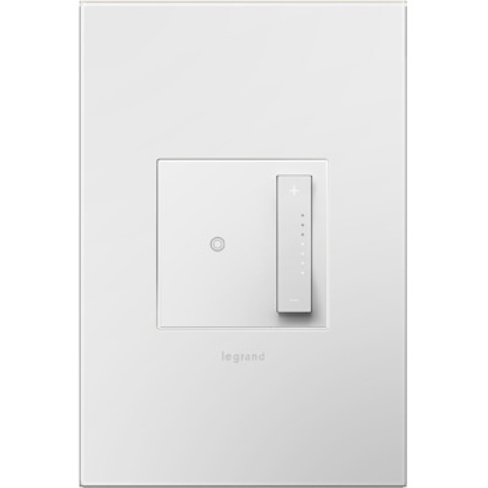 adorne? 700W sofTap? Tru-Universal Dimmer with Wall Plate, White, with Microban?