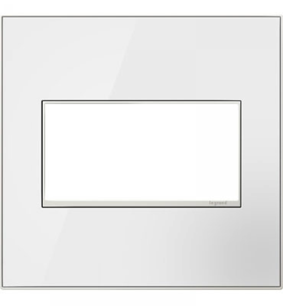 Mirror White, 2-Gang Wall Plate