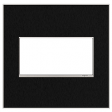 Legrand Canada AWM2GBLS4 - Black Stainless, 2-Gang Wall Plate