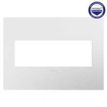 Legrand Canada AD3WP-WH - Extra-Capacity FPC Wall Plate, Gloss White (10 pack)