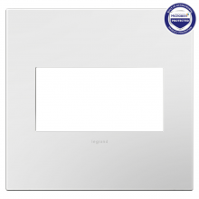 Legrand Canada AWP2GWHW10 - Gloss White-on-White, 2-Gang Wall Plate