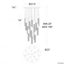 Modern Forms US Online PD-30815R-AB - Cinema Multilight Pendant Light