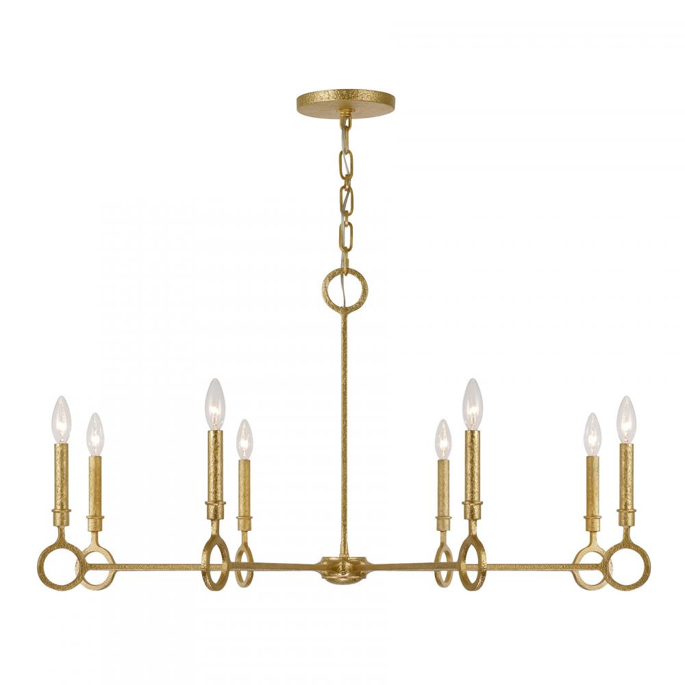 Noah 8-Light Chandelier in Gold Armory by Breegan Jane