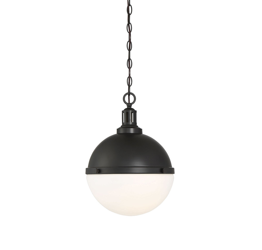 Lilly 2-Light Pendant in Matte Black