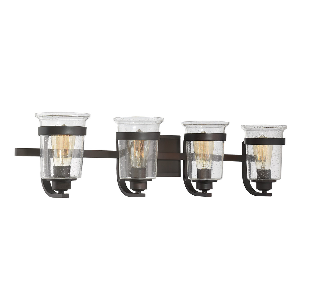 Goodwin 4-Light Bathroom Vanity Light in English Bronze