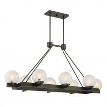 Savoy House Canada 1-1016-8-15 - Darien 8-Light Linear Chandelier in Mediterranean Bronze