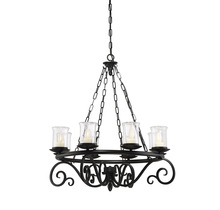 Savoy House Canada 1-1120-8-BK - Welch 8-Light Outdoor Chandelier in Black