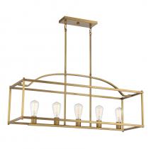 Savoy House Canada 1-190-5-322 - Palladian 5-Light Linear Chandelier in Warm Brass