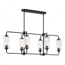 Savoy House Canada 1-3026-6-89 - Holton 6-Light Linear Chandelier in Matte Black