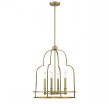 Savoy House Canada 3-6612-4-322 - Diplomat 4-Light Pendant in Warm Brass