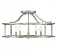 Savoy House Canada 6-1679-5-SN - Stockton 5-Light Ceiling Light in Satin Nickel