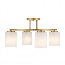 Savoy House Canada 6-4693-4-322 - Herron 4-Light Ceiling Light in Warm Brass