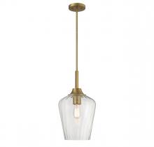 Savoy House Canada 7-3390-1-322 - Carlton 1-Light Pendant in Warm Brass