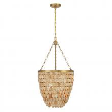 Savoy House Canada 7-7560-4-322 - Catalan 4-Light Pendant in Warm Brass by Breegan Jane