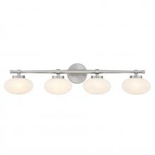 Savoy House Canada 8-1050-4-SN - Barrow 4-Light Bathroom Vanity Light in Satin Nickel