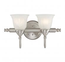 Savoy House Canada 8-1062-2-SN - Brunswick 2-Light Bathroom Vanity Light in Satin Nickel