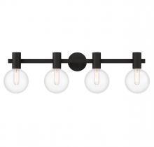 Savoy House Canada 8-3076-4-BK - Wright 4-Light Bathroom Vanity Light in Matte Black