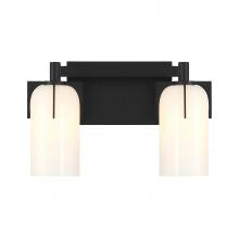 Savoy House Canada 8-4128-2-BK - Caldwell 2-Light Bathroom Vanity Light in Matte Black