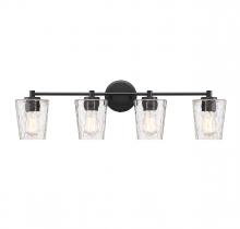 Savoy House Canada 8-5606-4-BK - Ballas 4-Light Bathroom Vanity Light in Matte Black