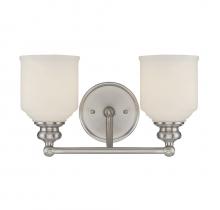 Savoy House Canada 8-6836-2-SN - Melrose 2-Light Bathroom Vanity Light in Satin Nickel