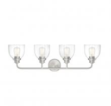 Savoy House Canada 8-7205-4-SN - Vale 4-Light Bathroom Vanity Light in Satin Nickel