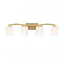 Savoy House Canada 8-7710-4-322 - Whitney 4-Light Bathroom Vanity Light in Warm Brass