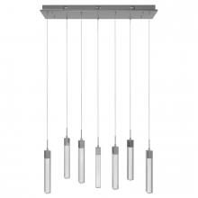 Avenue Lighting HF1900-7-GL-CH-SNW - The Original Glacier Snow Avenue Collection Chrome 7 Light Pendant Fixture